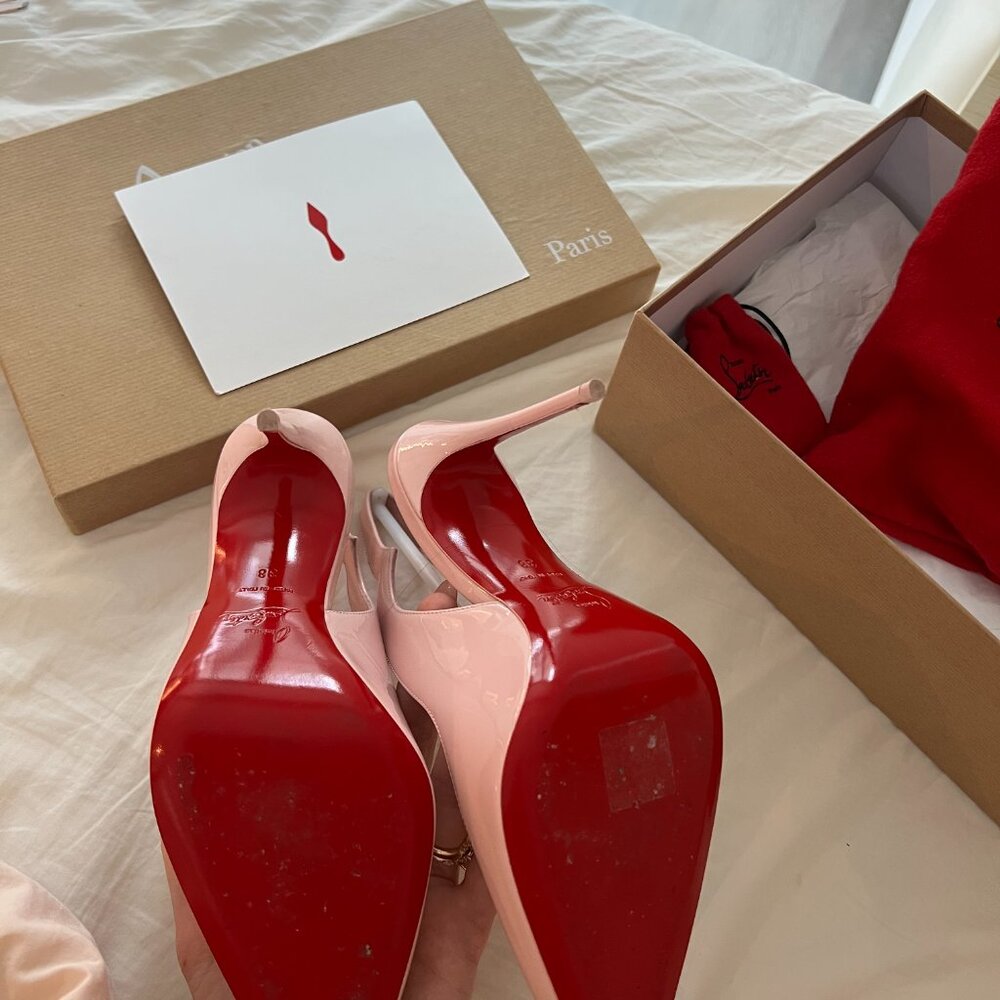 Christian Louboutin Hot Chick Sling 100 - Picture 4 of 7